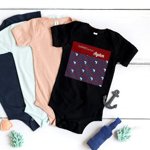 Body Para Bebé SHRIMPLEMENTE Patrón Retro Funtático Personalizado