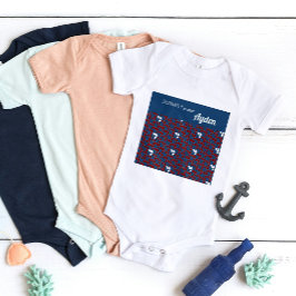 Body Para Bebé SHRIMPLEMENTE Patrón Retro Funtático Personalizado