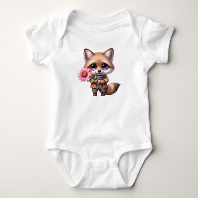 Body Para Bebé Shy Baby Fox (Anverso)