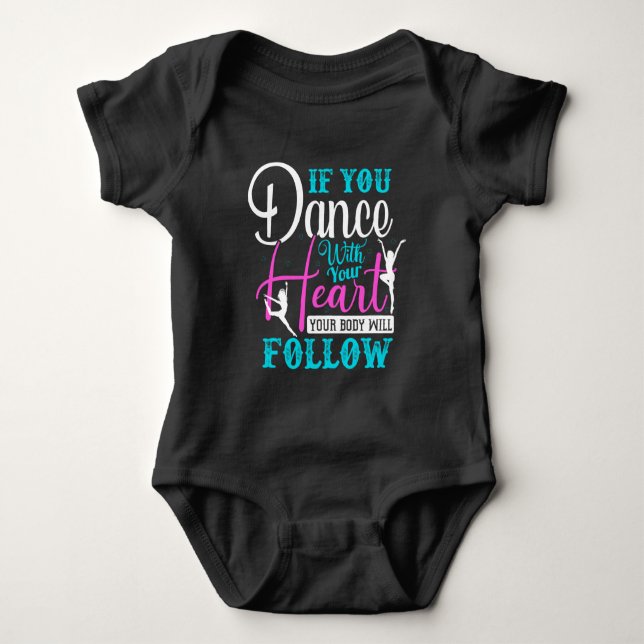 Body Para Bebé Si Bailas Con Tu Corazón (Anverso)