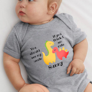 Body Para Bebé Si crees que soy lindo, deberías ver a mi tío