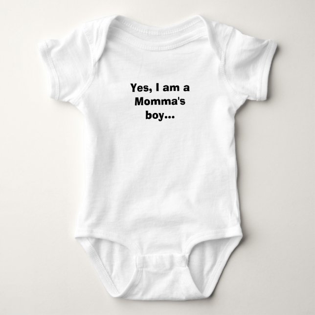 Body Para Bebé Sí, soy el chico de mamá... (Anverso)