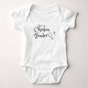 Body Para Bebé Sí, soy un bodysuit de bebé de Chicken Tender - Di