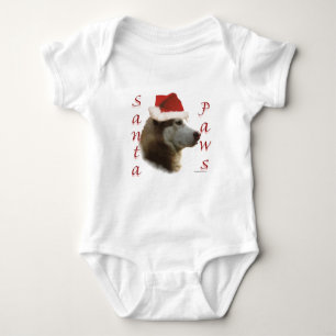 Body Para Bebé Siberian Husky Santa Paws