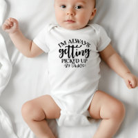 " Siempre me levantan las damas" Bodysuit de bebé