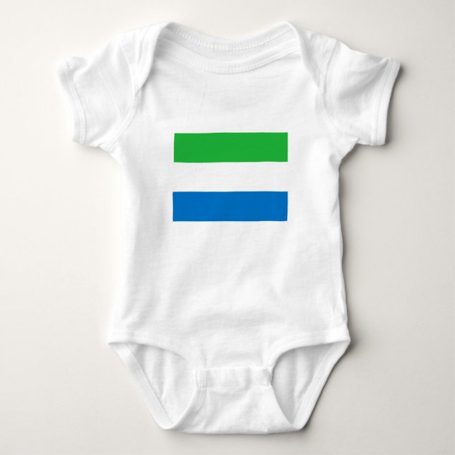 Body Para Bebé Sierra Leone Flag (Anverso)