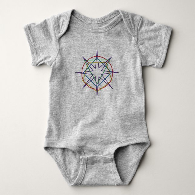 Body Para Bebé Sigilo de Geometría Sagrada (Anverso)
