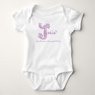Body Para Bebé Significado de encargo púrpura en colores pastel