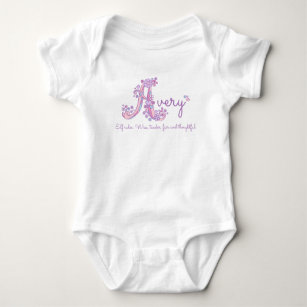 Body Para Bebé Significado de encargo púrpura en colores pastel