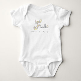 Body Para Bebé Significado del nombre de niña Fiadh con monograma