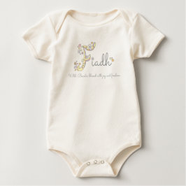 Body Para Bebé Significado del nombre de niña Fiadh con monograma