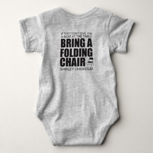 Body Para Bebé Silla Plegable Shirley Chisholm