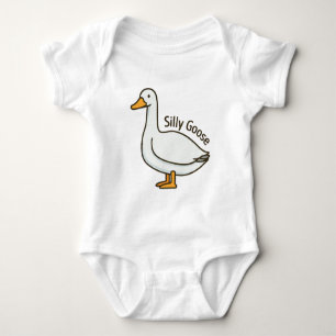 Body Para Bebé Silly Goose Funny Personalizado Goose