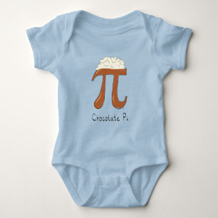 Body Para Bebé Símbolo de chocolate Pi Day matemático divertido