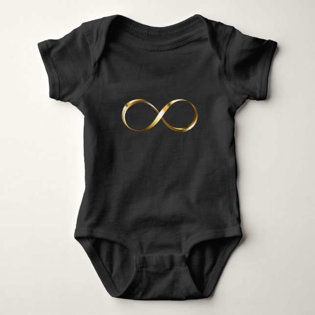 Body Para Bebé Símbolo de infinito dorado (Anverso)