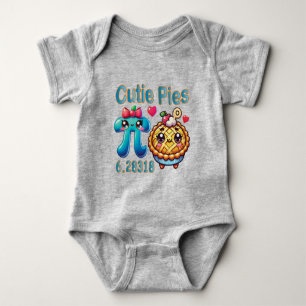 Body Para Bebé Símbolo divertido "Cutie Pies" Cute Pi y Pie Pun