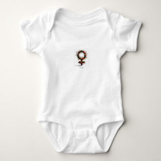 Body Para Bebé Símbolo femenino, niña onsie