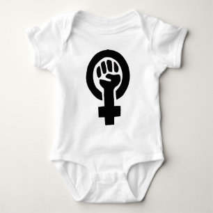 Body Para Bebé Símbolo feminista de poder chica