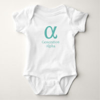 Símbolo griego de generación Alpha Traje para bebé