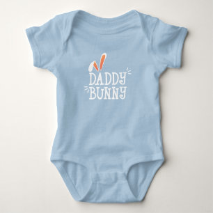 Body Para Bebé Simple Daddy Bunny Easter Typography   Bodysuit