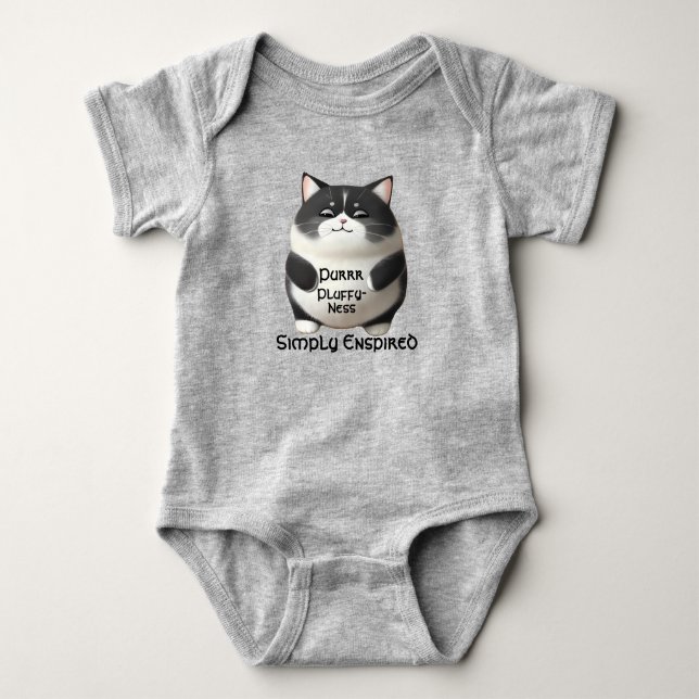 Body Para Bebé Simple Enspired Purrr Pluffy-ness (Anverso)