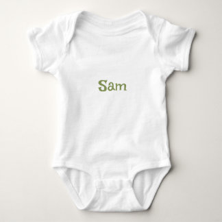 Body Para Bebé Simple Moss Green Nombre personalizado