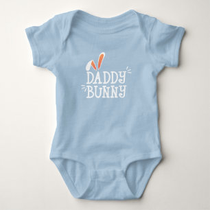 Body Para Bebé Simple Papi Bunny Tirpografía De Pascua  Bodysuit