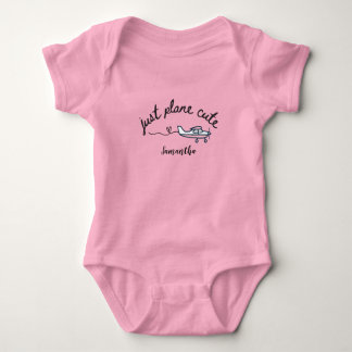 Body Para Bebé Simplemente Avión Bonito Avión Rosa Personalizado