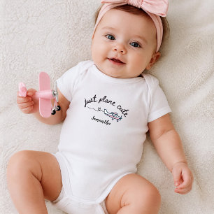 Body Para Bebé Simplemente Avión Bonito Avión Rosa Personalizado