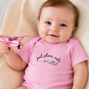 Body Para Bebé Simplemente Avión Lindo Avión Rosa y Corazón Aviac