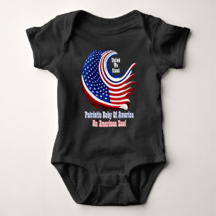 Body Para Bebé Simplemente Enspirado Bebé Patriótico de América 