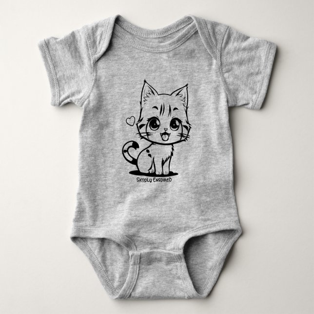 Body Para Bebé Simplemente Kitty Kids Inspirados  (Anverso)