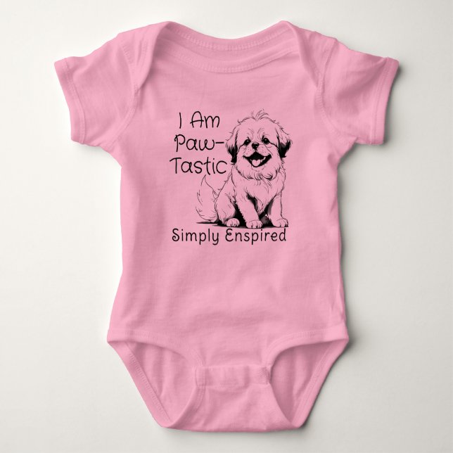 Body Para Bebé Simplemente me siento tentado de ser un Shih Tzu p (Anverso)