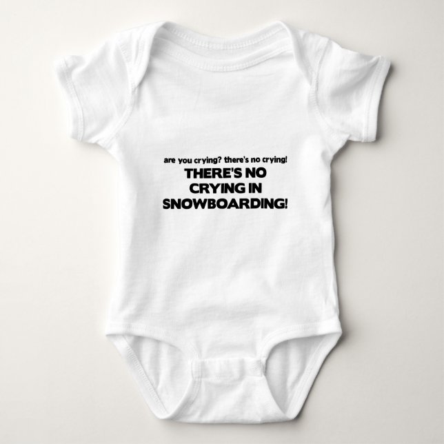 Body Para Bebé Sin llanto - Snowboarding (Anverso)