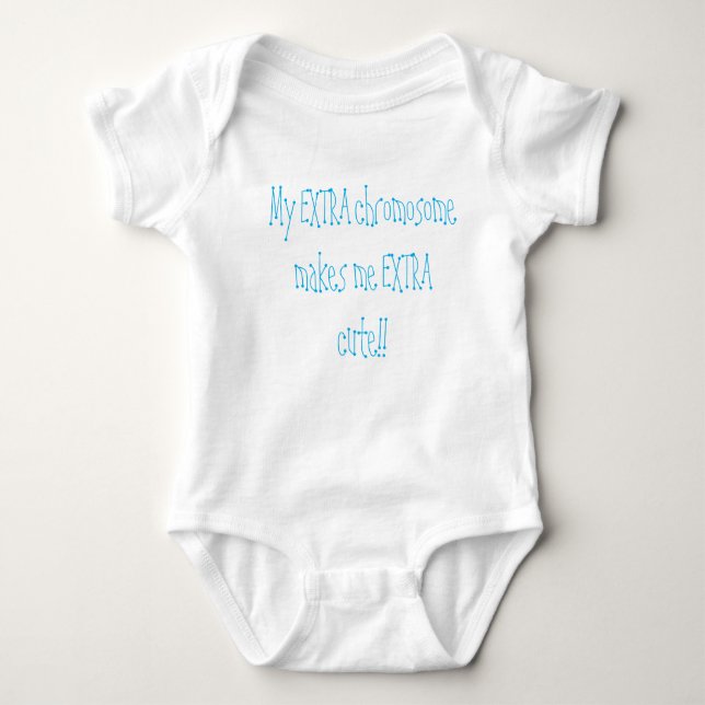 Body Para Bebé Síndrome de Down Baby Bodysuit (Anverso)