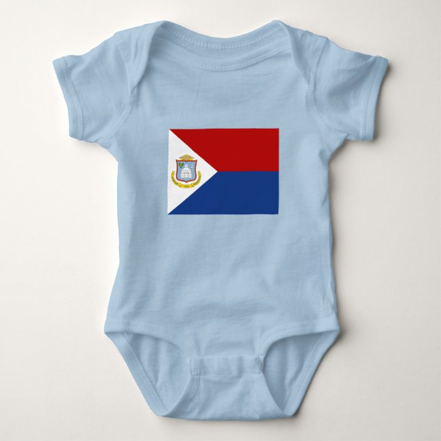 Body Para Bebé Sint Maarten Flag (Anverso)