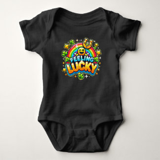 Body Para Bebé Sintiéndose afortunado - Vibrante diseño de celebr