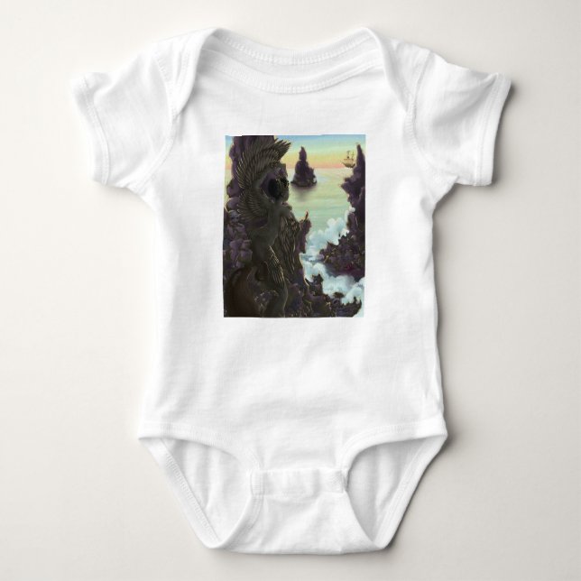 Body Para Bebé Siren Stones (Anverso)