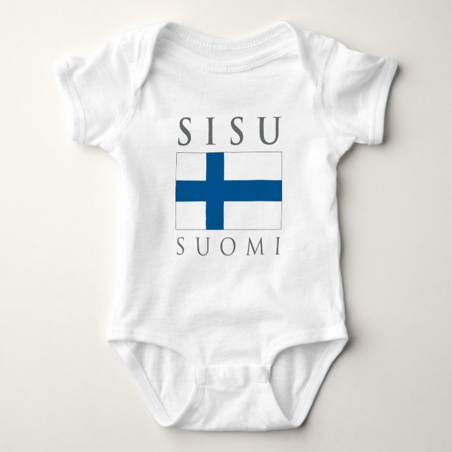 Body Para Bebé Sisu Suomi (Anverso)