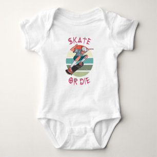 Body Para Bebé Skate o muere Skateboard Boy
