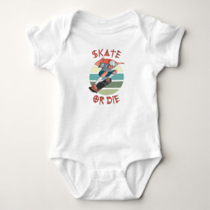 Body Para Bebé Skate o muere Skateboard Boy