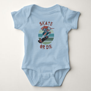Body Para Bebé Skate o muere Skateboard Boy