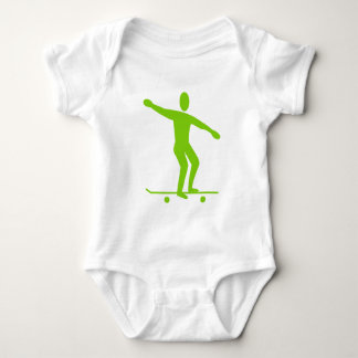 Body Para Bebé Skateboarding - Martian Green