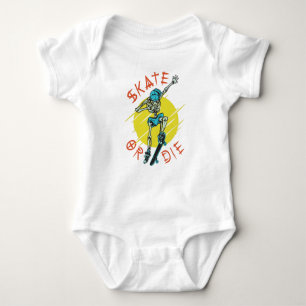 Body Para Bebé Skeleton Skateboarder