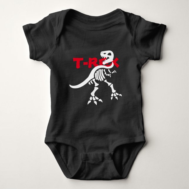 Body Para Bebé Skeleton T-rex (Anverso)