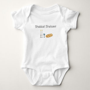 Body Para Bebé Sketch de Shabbat Baby Bodysuit