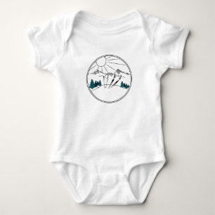 Body Para Bebé Ski Resort Scene Winter Sports