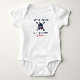 Body Para Bebé Skiing Baby Shower Little Skier on Board - Skiing
