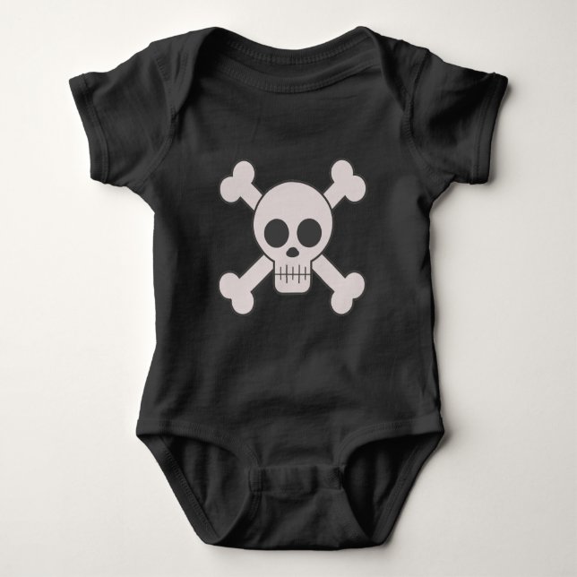 Body Para Bebé Skull & Crossbone Baby Demo Baby Bodysuit (Anverso)