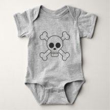Skull & Crossbone Baby Demo Baby Bodysuit